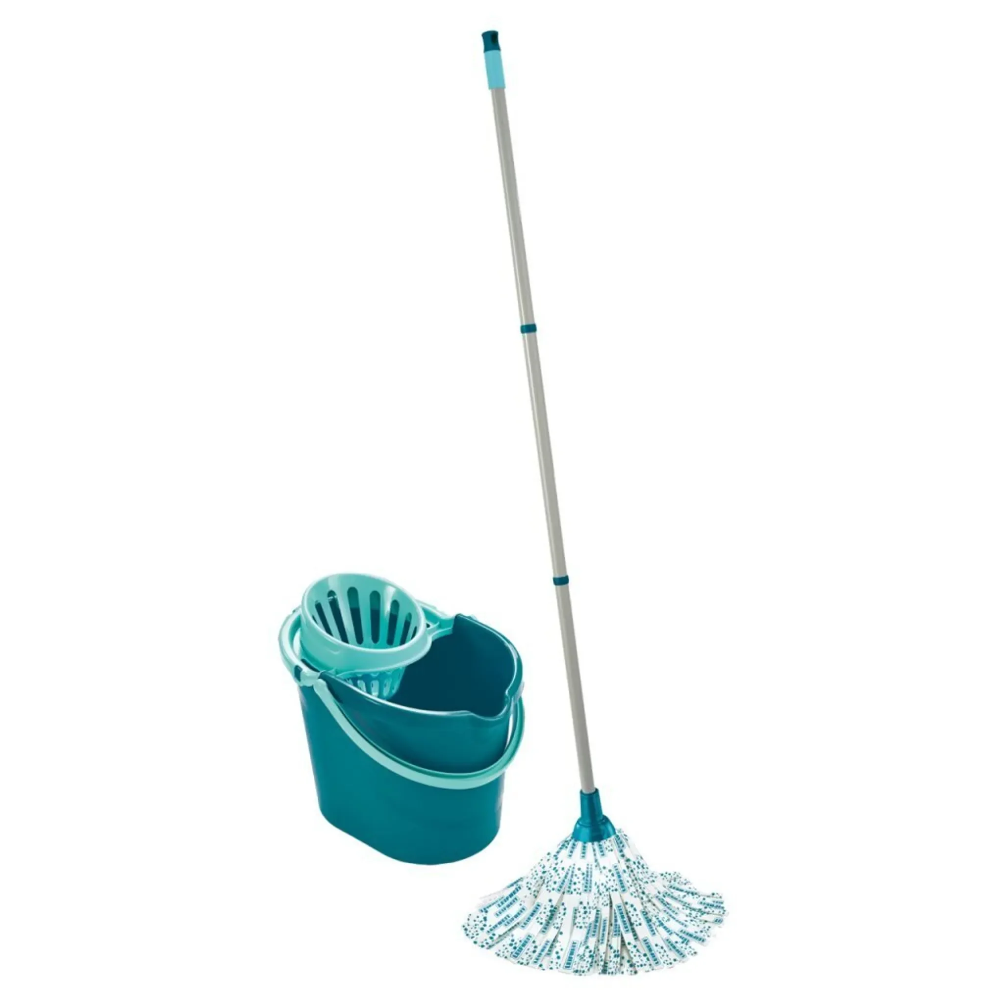 Leifheit Classic Mop Set – 12 Liter Eimer mit Viskose-Mop