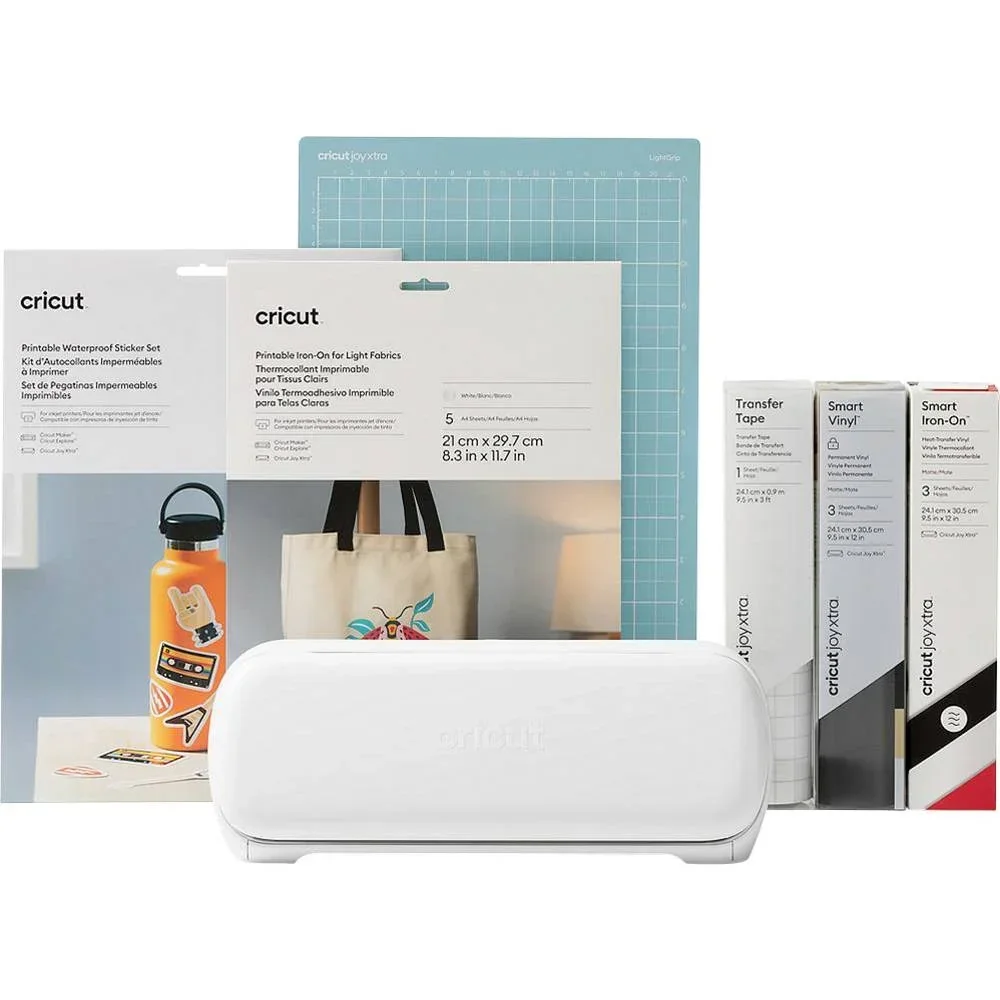 Cricut Joy Xtra Schneideplotter Starter Bundle Kreativset Weiß