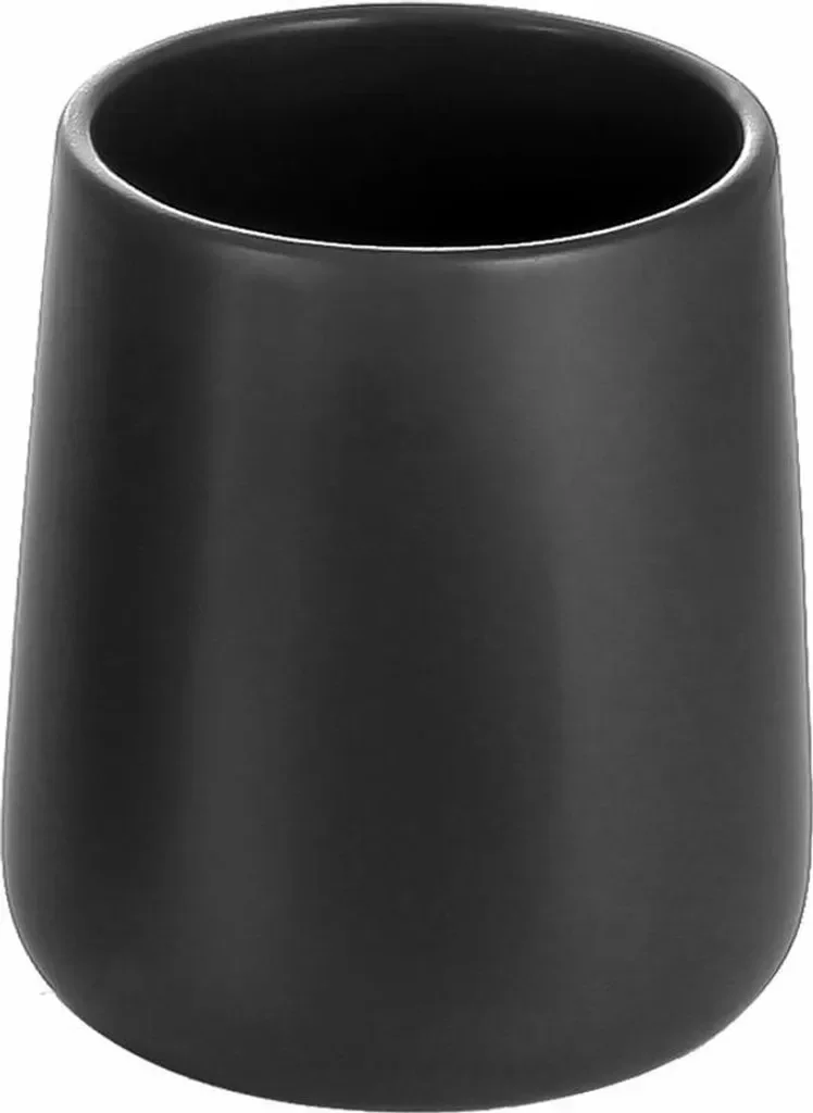 Zahnputzbecher „Nero“ – Keramik, schwarz, 10 cm