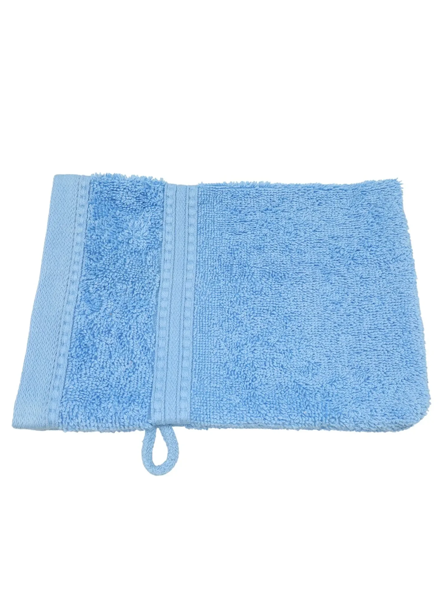 Julie Julsen BIO Waschhandschuh – Himmelblau, 15 x 21 cm