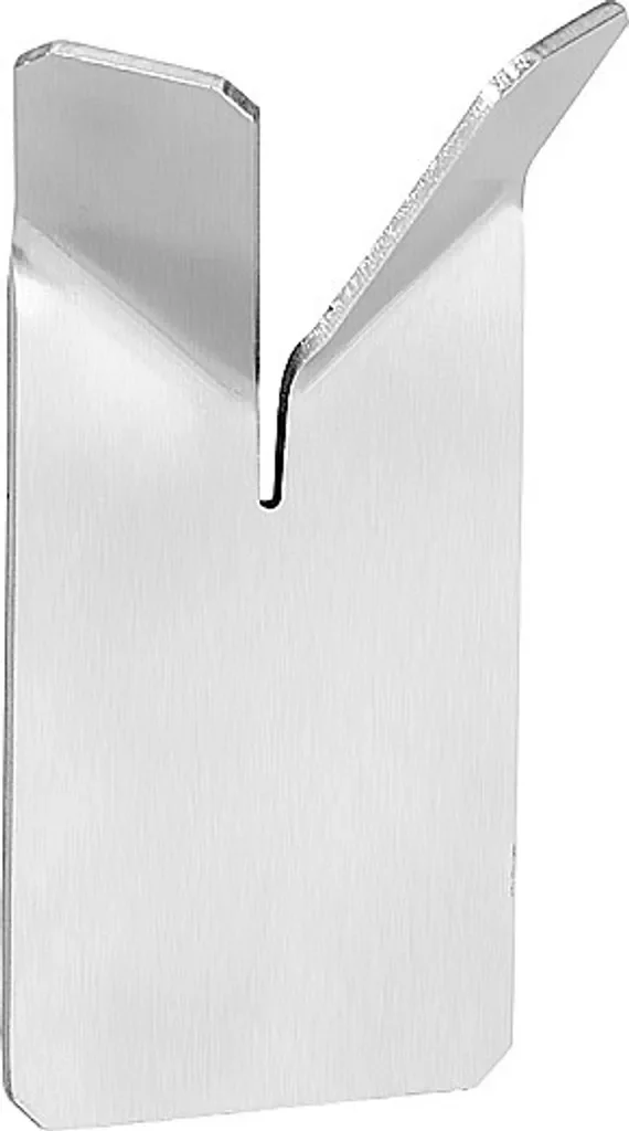 Doppelkleiderhaken „BIVA“ – Edelstahl, matt, 48×85×22 mm – zum Kleben
