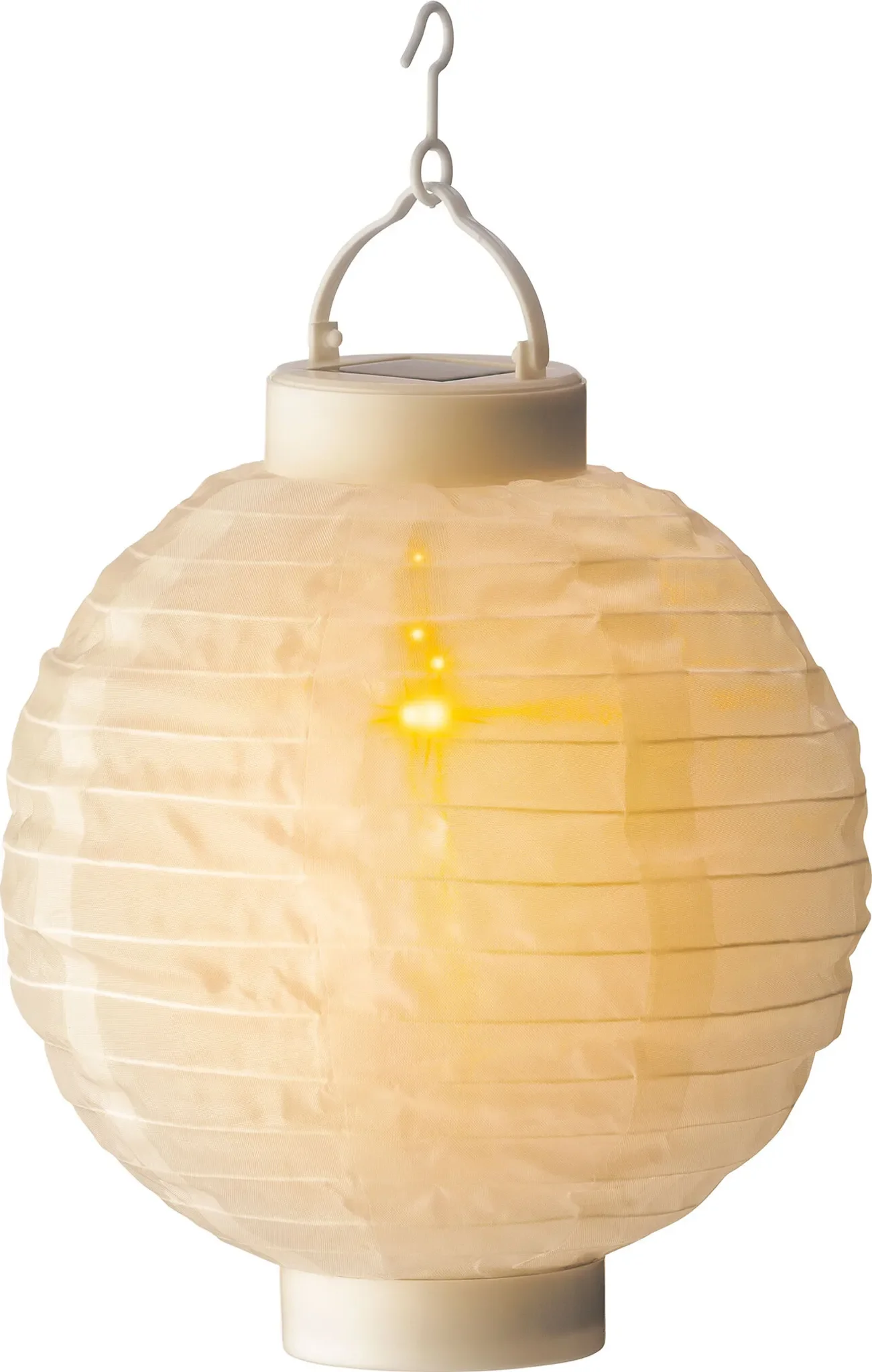 Lumineo LED Solarlaterne – Hängend mit Flammeneffekt