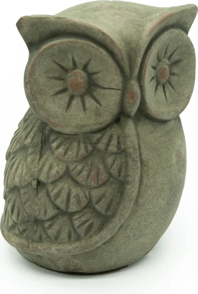 Gartenfigur Terrakotta Eule